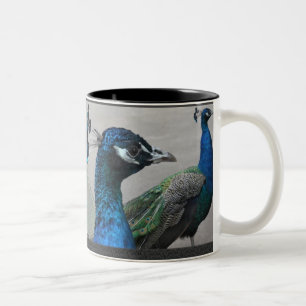 Caneca De Café Em Dois Tons Peacock Mug
