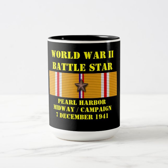 Caneca De Café Em Dois Tons Pearl Harbor / Campanha Midway (Centro)