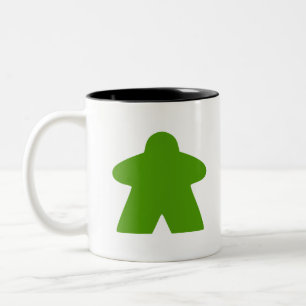 Caneca De Café Em Dois Tons Peça de jogo de Conselho Green