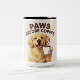 Caneca De Café Em Dois Tons Peças Antes Do Café