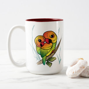 Caneca De Café Em Dois Tons Peças inseparáveis