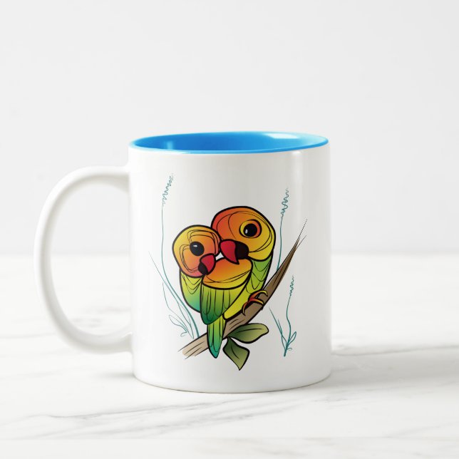 Caneca De Café Em Dois Tons Peças inseparáveis (Esquerda)