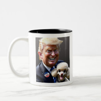 Caneca De Café Em Dois Tons Peças Para Trump MAGA E Cãozinho Mug "Trump 2024"
