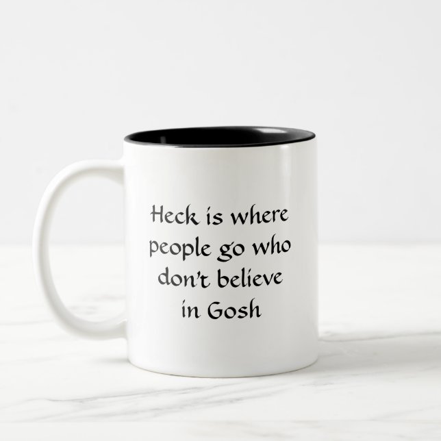 Caneca De Café Em Dois Tons Pedaços & Gosh (Esquerda)