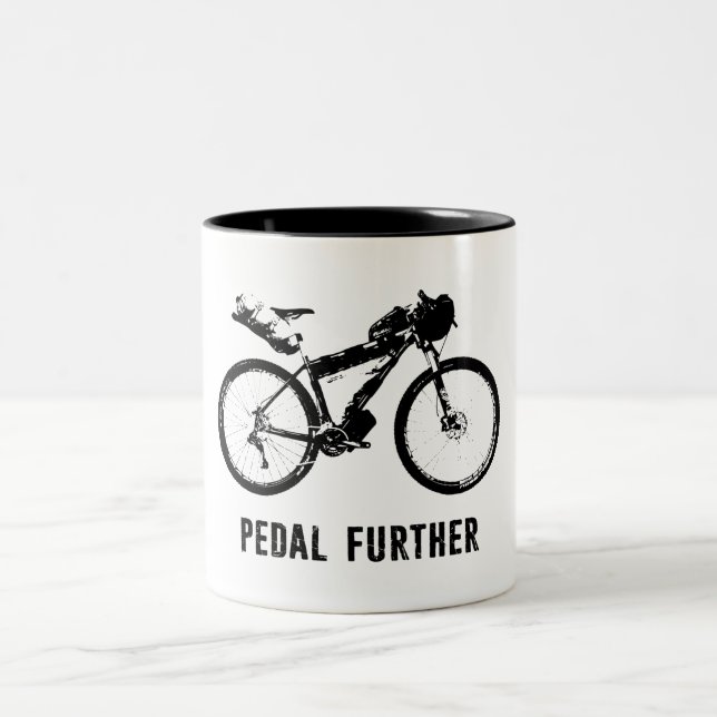 Caneca De Café Em Dois Tons Pedal para Bikepacking (Centro)