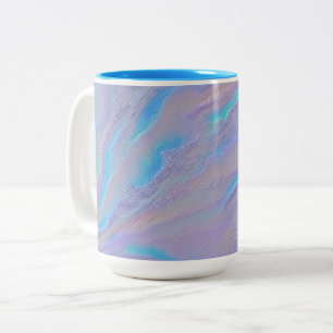 Caneca De Café Em Dois Tons Pedra Iridescente Mezmerizadora