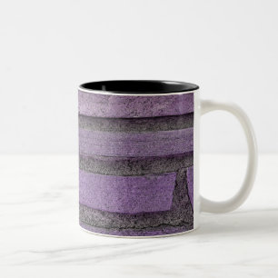 Caneca De Café Em Dois Tons pedras roxas