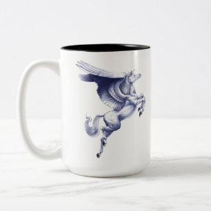 Caneca De Café Em Dois Tons Pegasus mítico