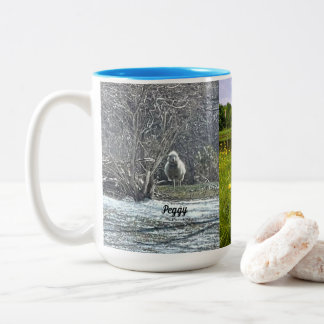 Caneca De Café Em Dois Tons Peggy a Ovelha