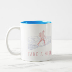 Caneca De Café Em Dois Tons Pegue um azul e um vermelho