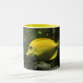CANECA DE CAFÉ EM DOIS TONS PEIXE AMARELO