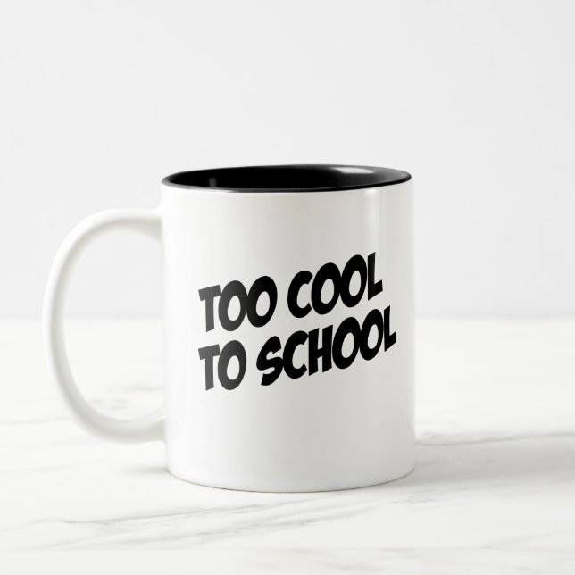 Caneca De Café Em Dois Tons Peixe Betta; Massa Estiloso para Freqüentar a Esco (Esquerda)