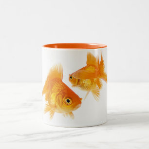 Caneca De Café Em Dois Tons Peixe dourado dois