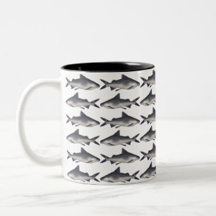Caneca De Café Em Dois Tons Peixe-gato-pequeno