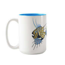 Peixes Aquáticos Amarelos Tropicais Azuis