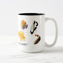 Caneca De Café Em Dois Tons Peixes havaianos endémicos, edição especial