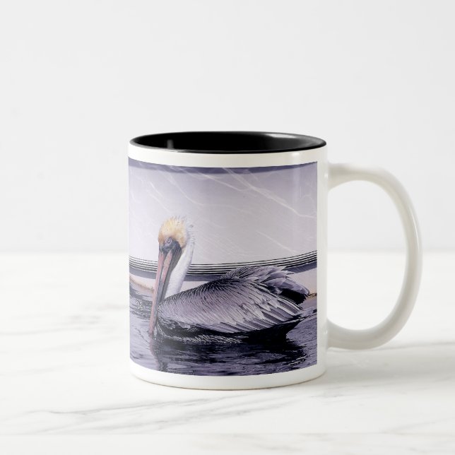 Caneca De Café Em Dois Tons Pelican Gliding (Direita)