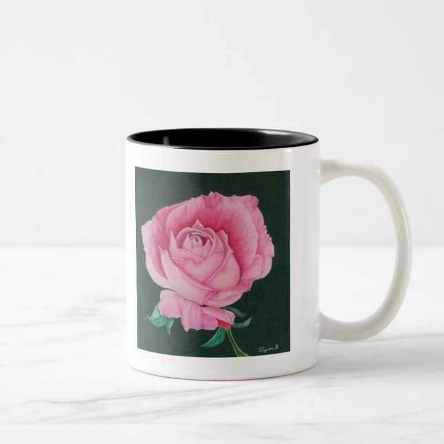 Caneca De Café Em Dois Tons Película Rosa (Direita)