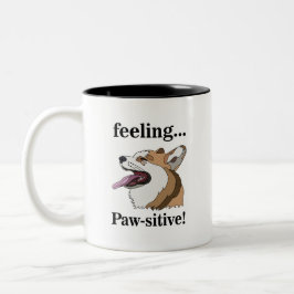 Caneca De Café Em Dois Tons Pembroke Welsh Corgi Cachorro Fofo