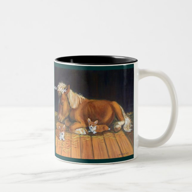 Caneca De Café Em Dois Tons Pembroke Welsh Corgi Mugs (Direita)