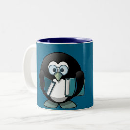 Caneca De Café Em Dois Tons Penguin