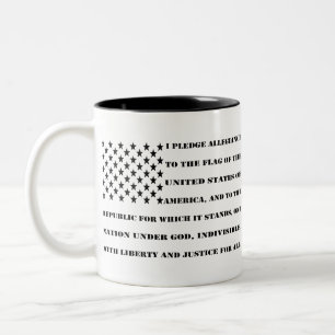 Caneca De Café Em Dois Tons Penhor De Lealdade #USAPatriotGraphics