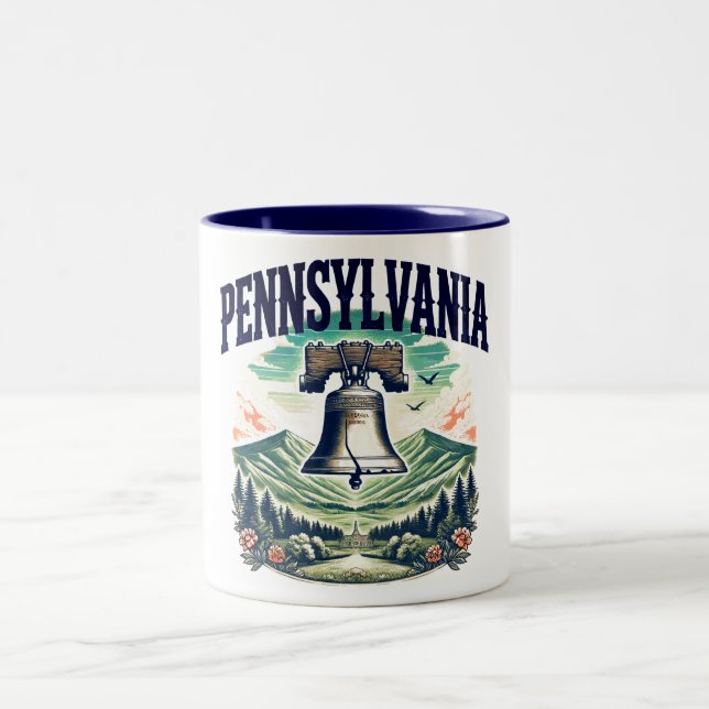 Caneca De Café Em Dois Tons Pensilvânia (Centro)