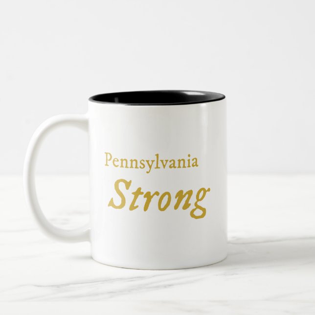 Caneca De Café Em Dois Tons Pensilvânia Strong Coffee (Esquerda)