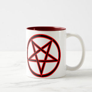 Caneca De Café Em Dois Tons Pentagram