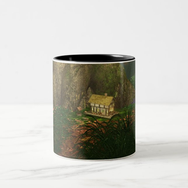 Caneca De Café Em Dois Tons Pequena Casa na Grande Floresta (Centro)