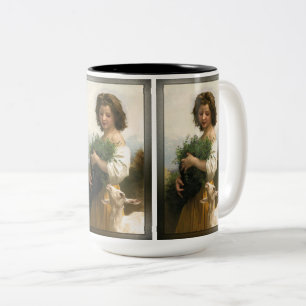 Caneca De Café Em Dois Tons Pequena Esmeralda por William-Adolphe Bouguereau