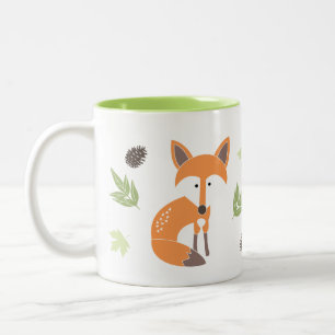 Caneca De Café Em Dois Tons Pequena Raposa Mug