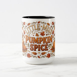 Caneca De Café Em Dois Tons Pequena Senhorita Pumpkin Spice