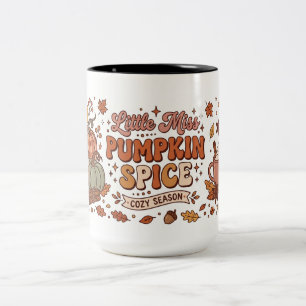Caneca De Café Em Dois Tons Pequena Senhorita Tempero de Abóbora