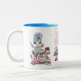 Caneca De Café Em Dois Tons Pequenas empresas - cupcakes