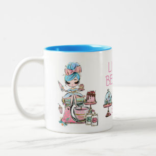 Caneca De Café Em Dois Tons Pequenas empresas - cupcakes