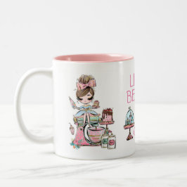 Caneca De Café Em Dois Tons Pequenas empresas - cupcakes