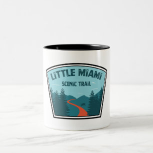 Caneca De Café Em Dois Tons Pequeno Caminho Cênico de Miami