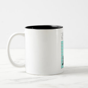 Caneca De Café Em Dois Tons Pequeno Cavaleiro De Bicicleta - O Caminho Seguro 