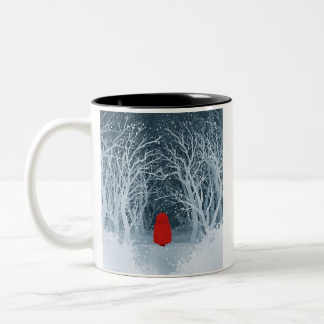Caneca De Café Em Dois Tons Pequeno Chapéu Vermelho (Esquerda)