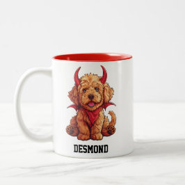 Caneca De Café Em Dois Tons Pequeno Derramador de Goldenododododle