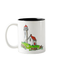 Pequeno Farol Aquarela