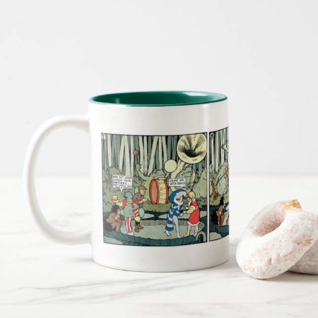 Caneca De Café Em Dois Tons Pequeno Nemo Em Slumberland - Sapos Do Pântano Ban (Com Donut)