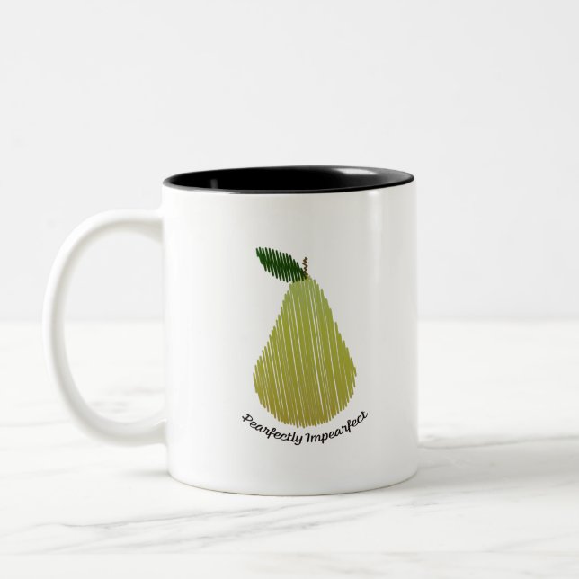 Caneca De Café Em Dois Tons Pera imperfeita (Esquerda)