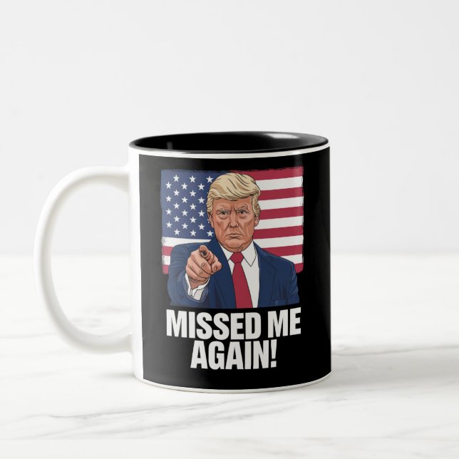 Caneca De Café Em Dois Tons Perdeu-Me Novamente, Perdeu As Eleições Trump 2024 (Esquerda)