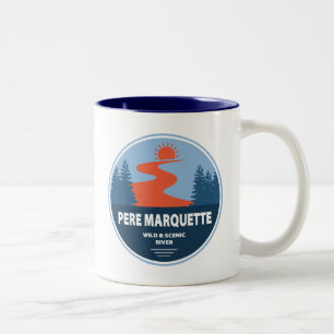 Caneca De Café Em Dois Tons Pere Marquette Wild e Scenic River