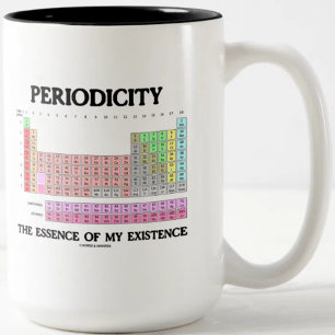 Caneca De Café Em Dois Tons Periodicidade Essência Minha Existência (Mesa Peri
