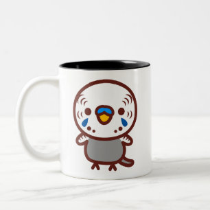 Caneca De Café Em Dois Tons Periquito australiano / Macho cinza normal