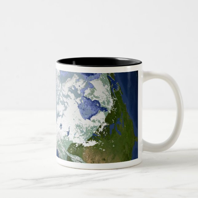 Caneca De Café Em Dois Tons Permafrost Circum-Ártico (Direita)