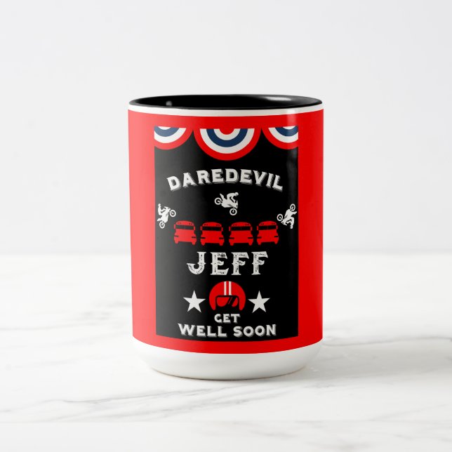 Caneca De Café Em Dois Tons Perna Quebrada Pessoa Desajeitada Fica Bem (Centro)